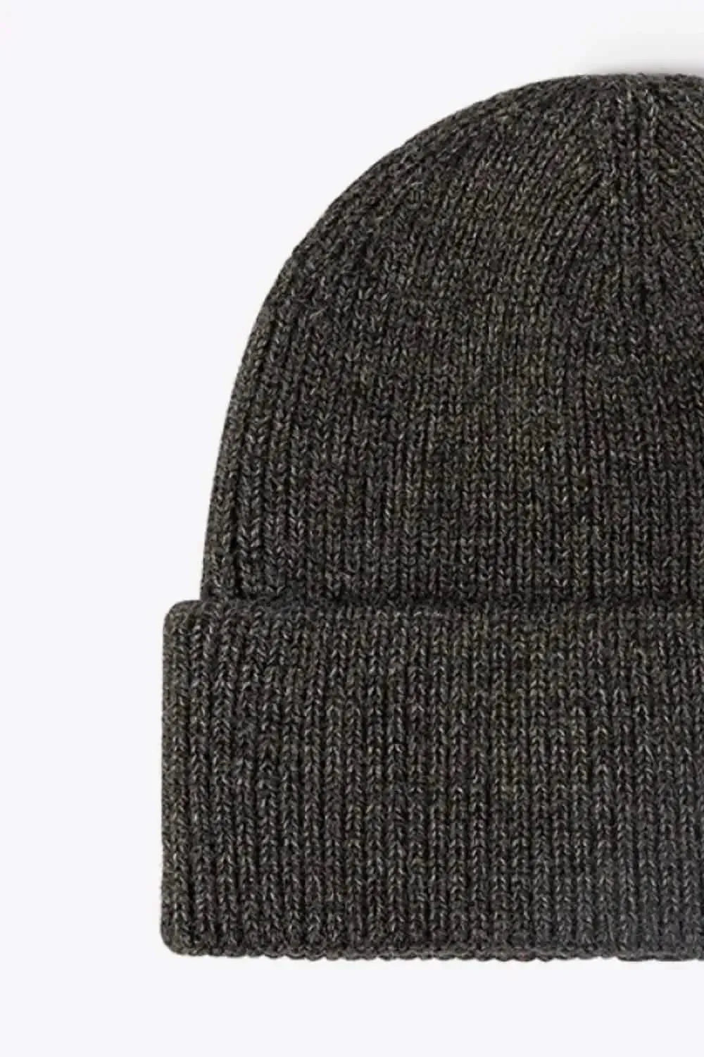 Letter N Patch Cuffed Knit Beanie - Bad Moms Club