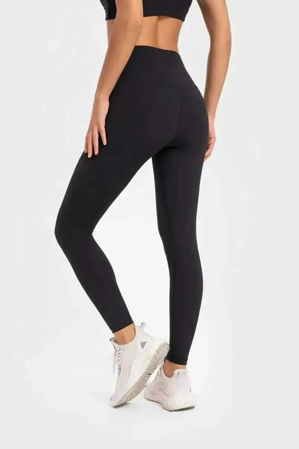 Highly Stretchy Wide Waistband Yoga Leggings - Bad Moms Club