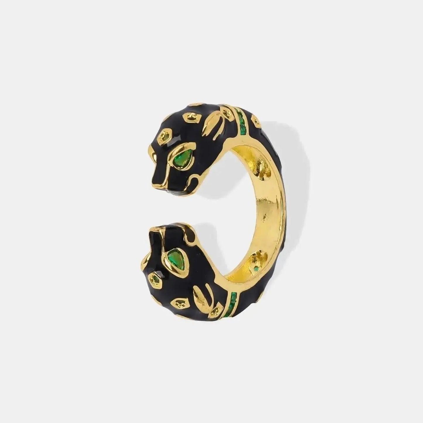 Inlaid Zircon Oil Drip Open Ring - Bad Moms Club