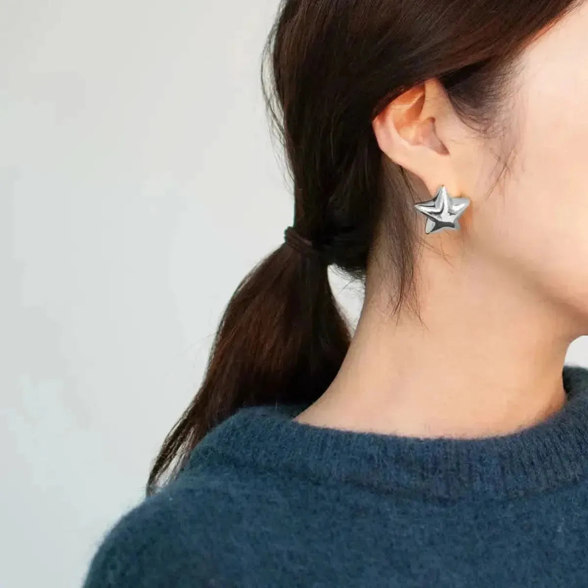 Stainless Steel Star Stud Earrings - Bad Moms Club