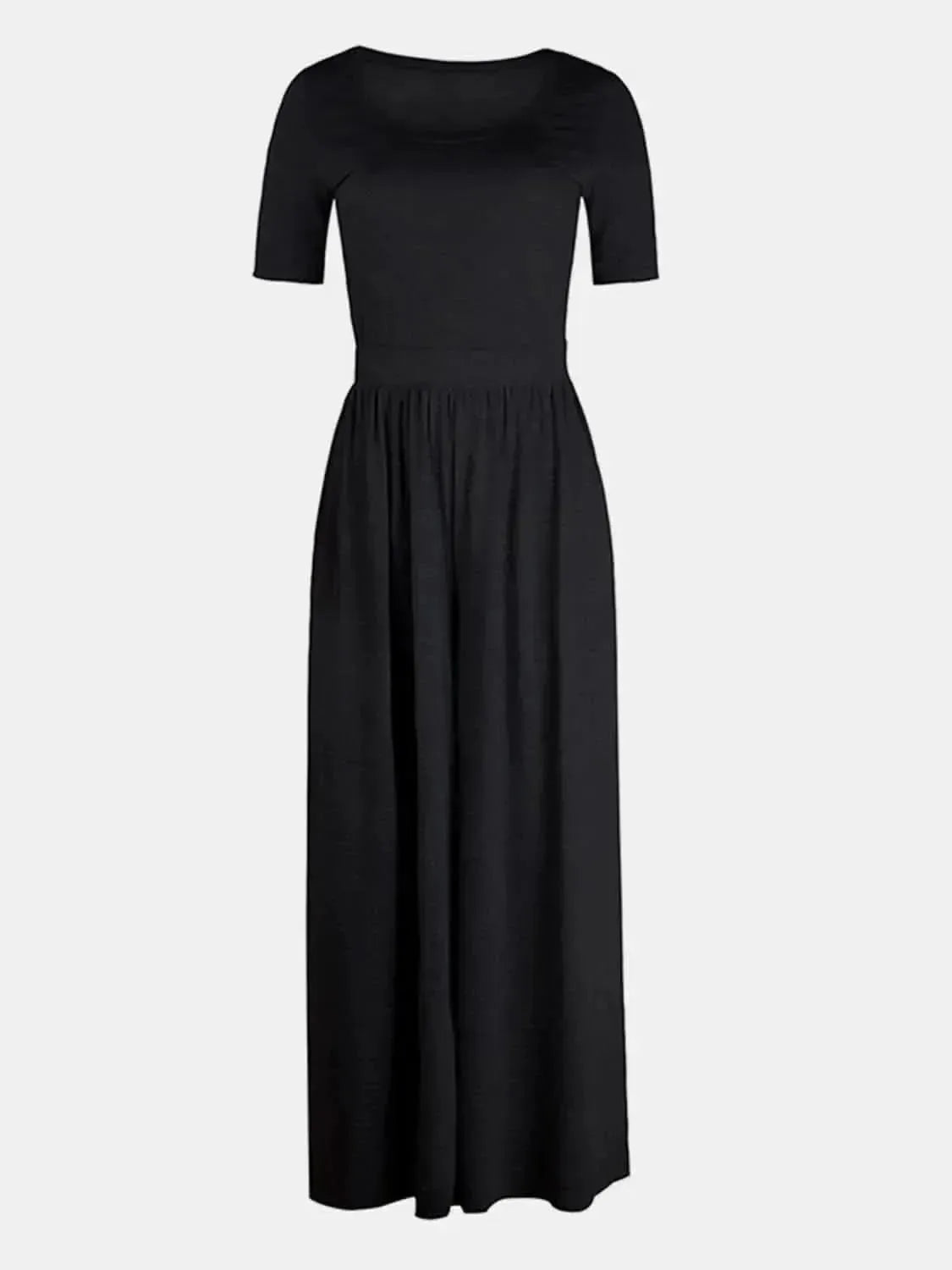 Scoop Neck Short Sleeve Jumpsuit - Bad Moms Club