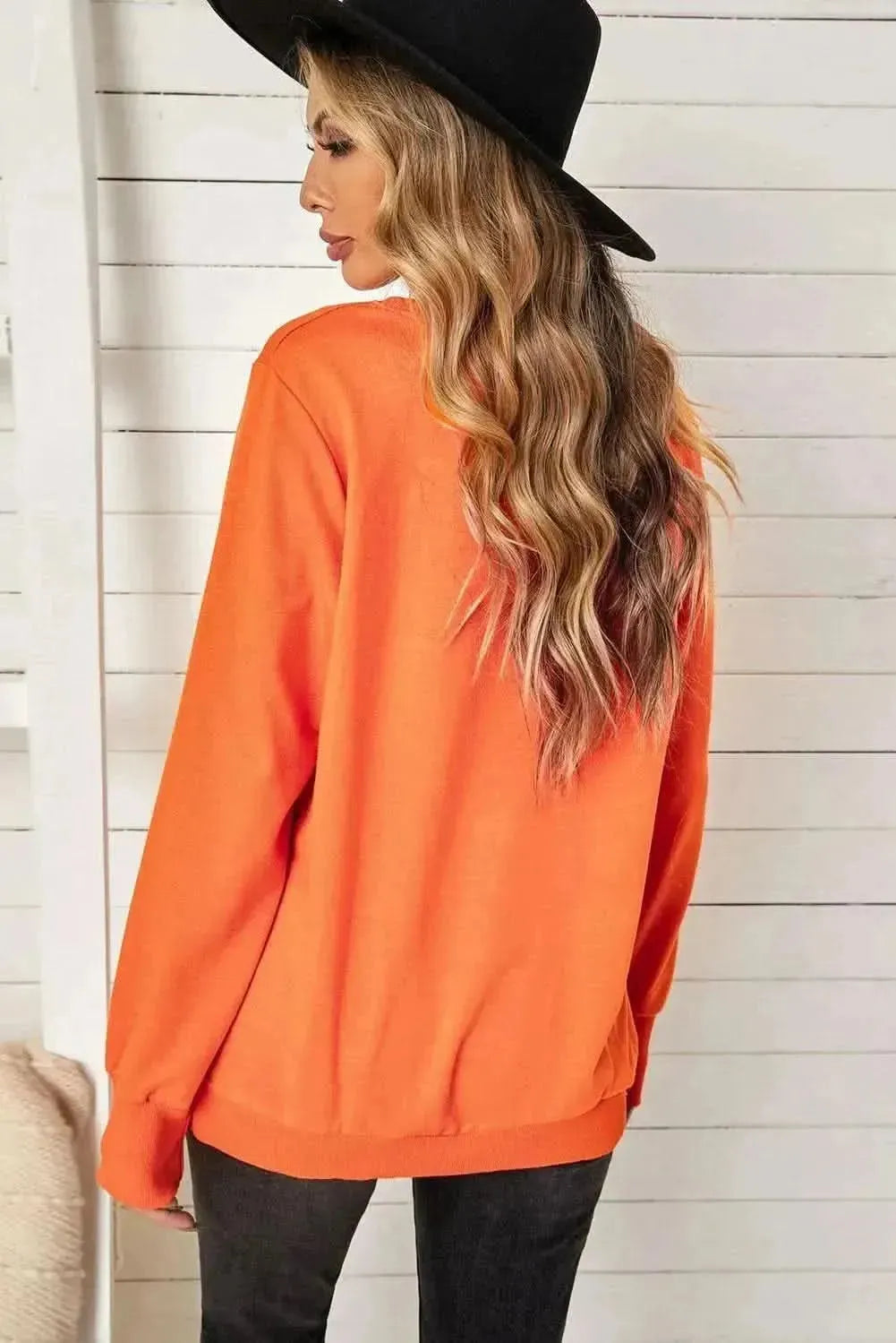 Leopard Jack-O-Lantern Sweatshirt - Bad Moms Club
