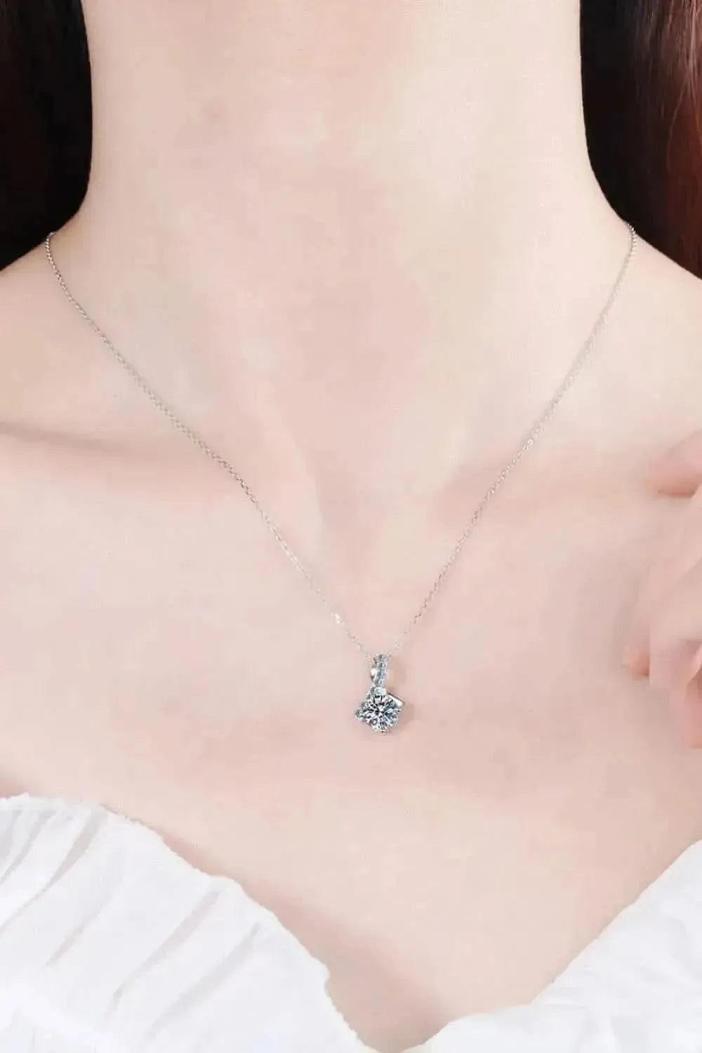 Unique and Chic Moissanite Pendant Necklace - Bad Moms Club