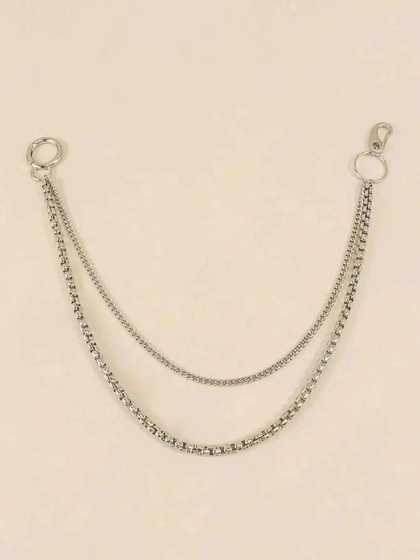 Double-Layered Metal Chain Belt - Bad Moms Club