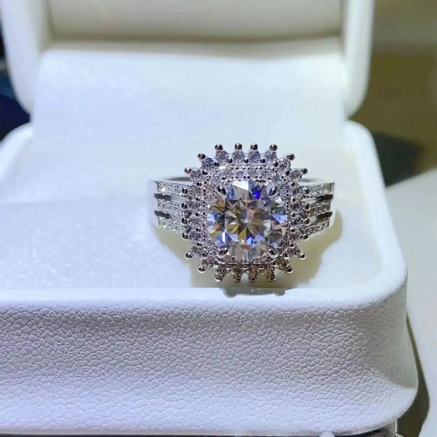 2 Carat Moissanite 925 Sterling Silver Ring - Bad Moms Club