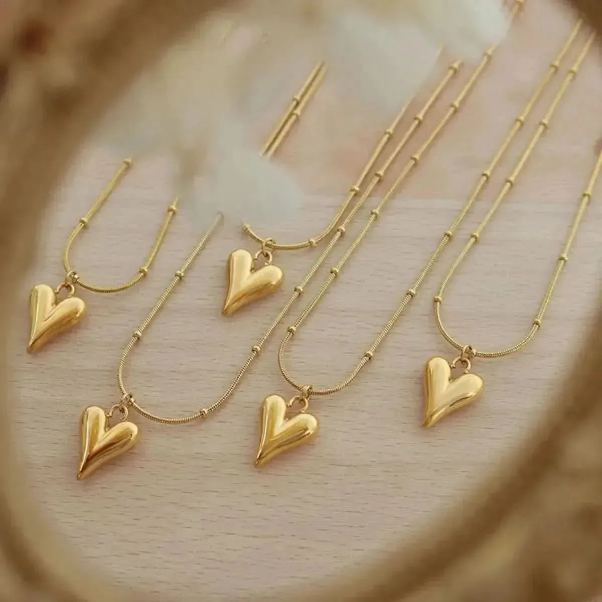 Titanium Steel Heart Pendant Necklace - Bad Moms Club