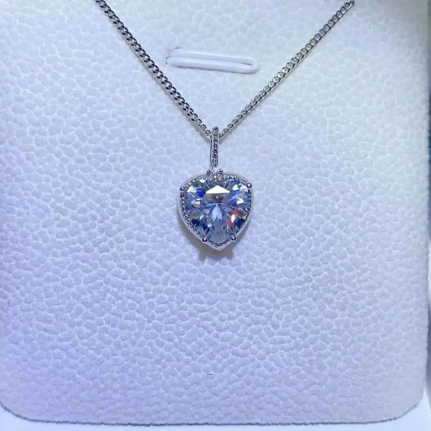 2 Carat Moissanite 925 Sterling Silver Necklace - Bad Moms Club