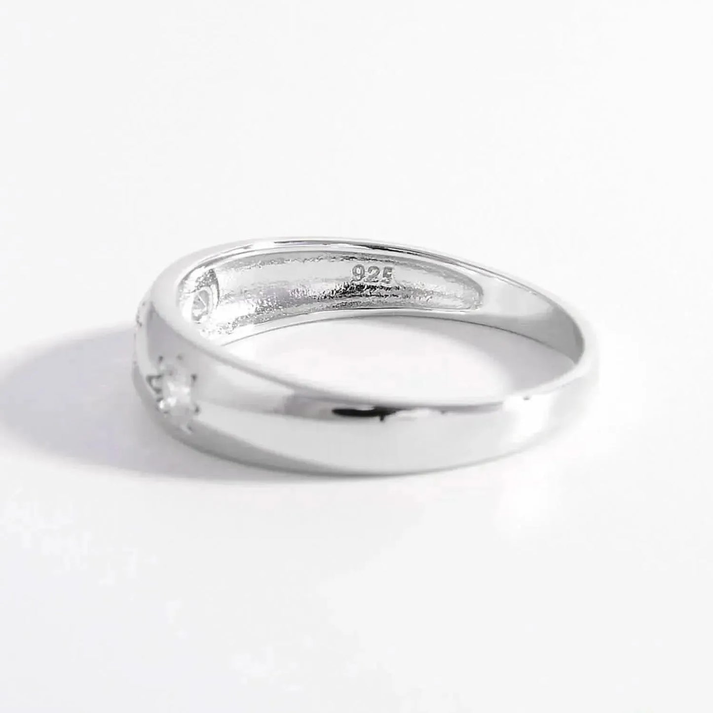 925 Sterling Silver Inlaid Zircon Ring - Bad Moms Club