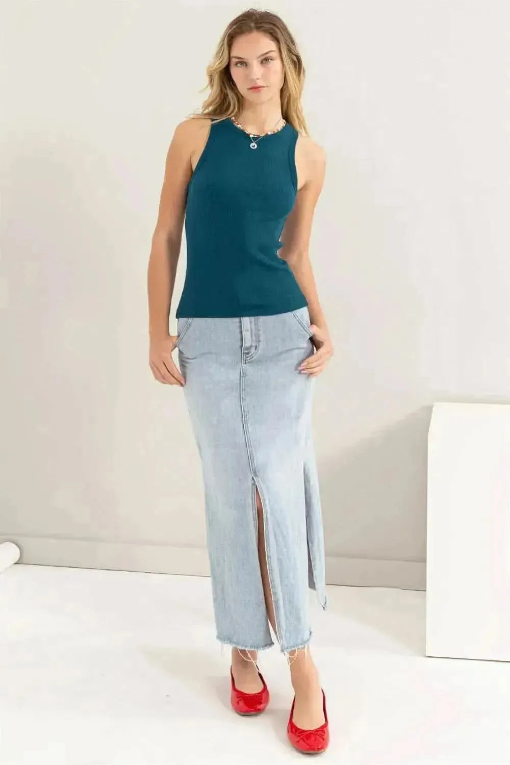 HYFVE Ribbed Round Neck Tank - Bad Moms Club