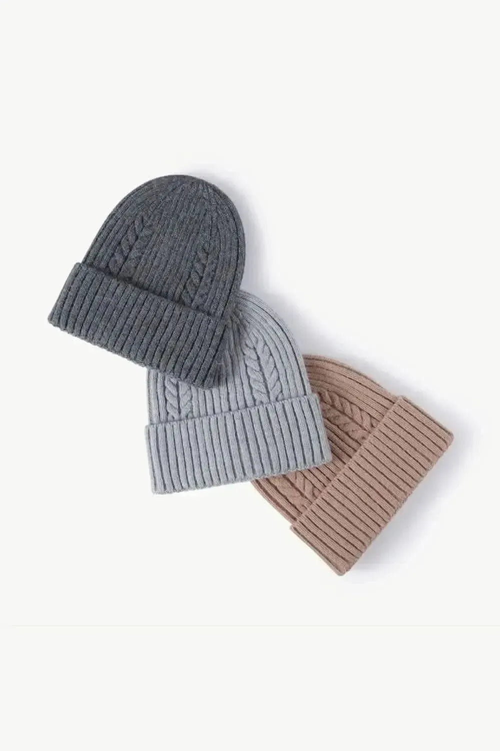 Cable-Knit Cuff Beanie - Bad Moms Club