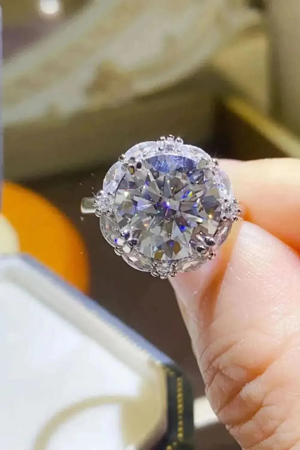 5 Carat Moissanite 925 Sterling Silver Ring - Bad Moms Club
