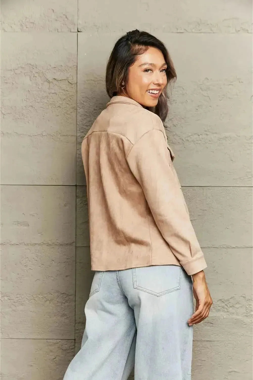 Button Down Collared Jacket - Bad Moms Club