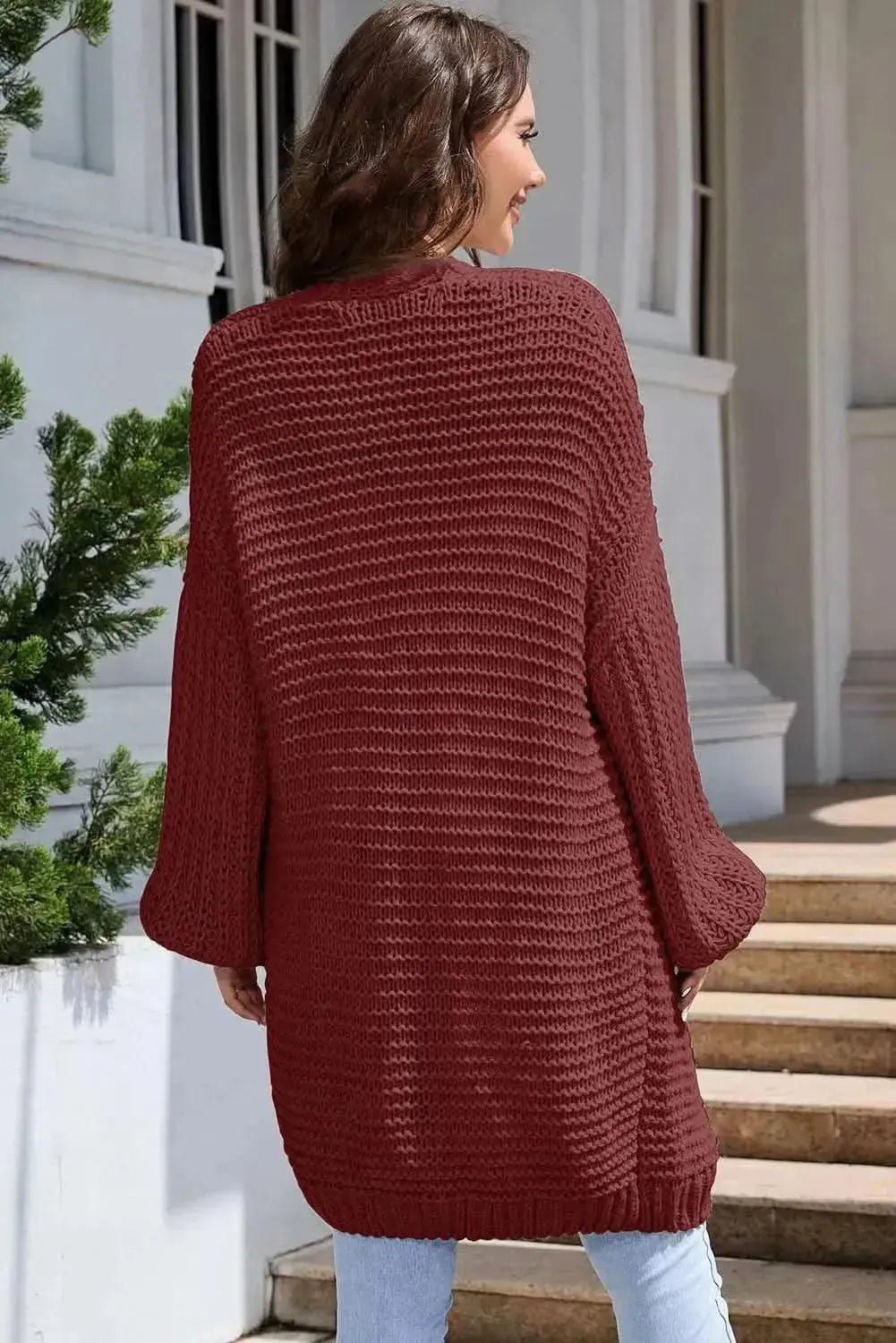 Open Front Longline Cardigan - Bad Moms Club