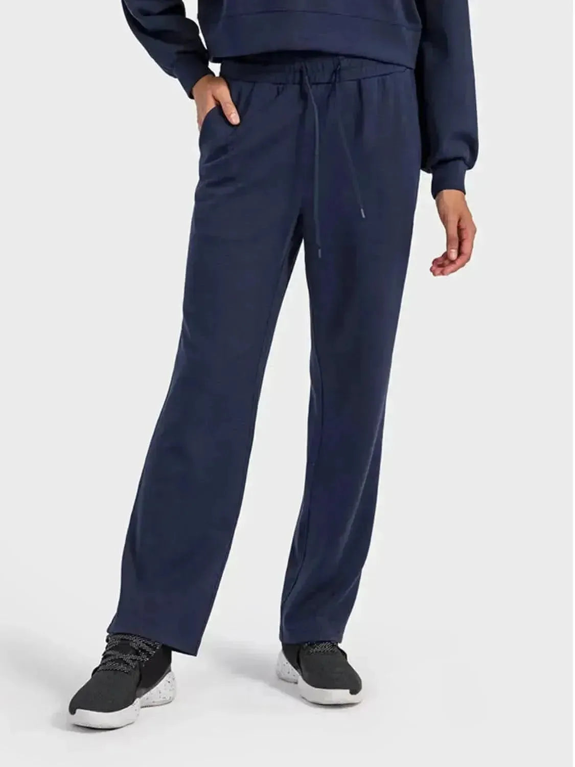 Drawstring Pocketed Sport Pants - Bad Moms Club