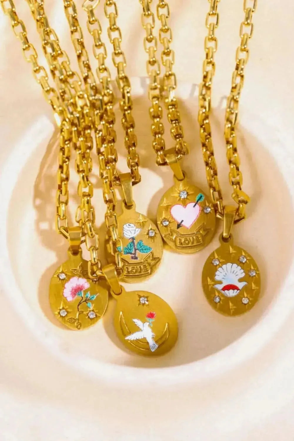 Stainless Steel 18K Gold-Plated Necklace - Bad Moms Club