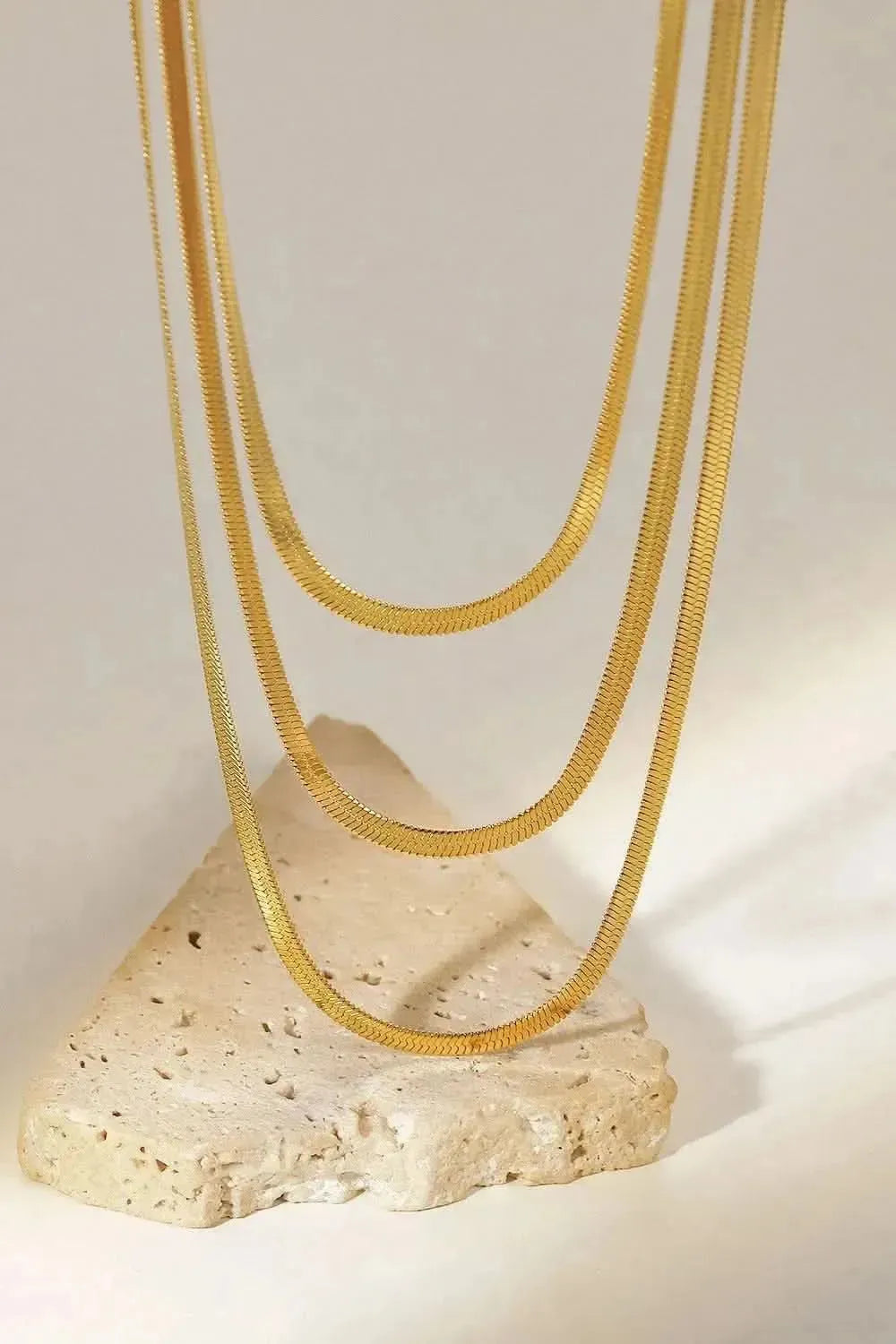 Triple-Layered Snake Chain Necklace - Bad Moms Club