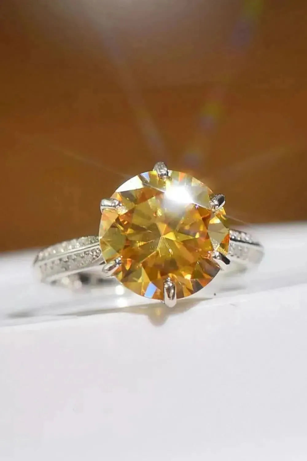 Living Your Life 3 Carat Moissanite 6-Prong Ring - Bad Moms Club