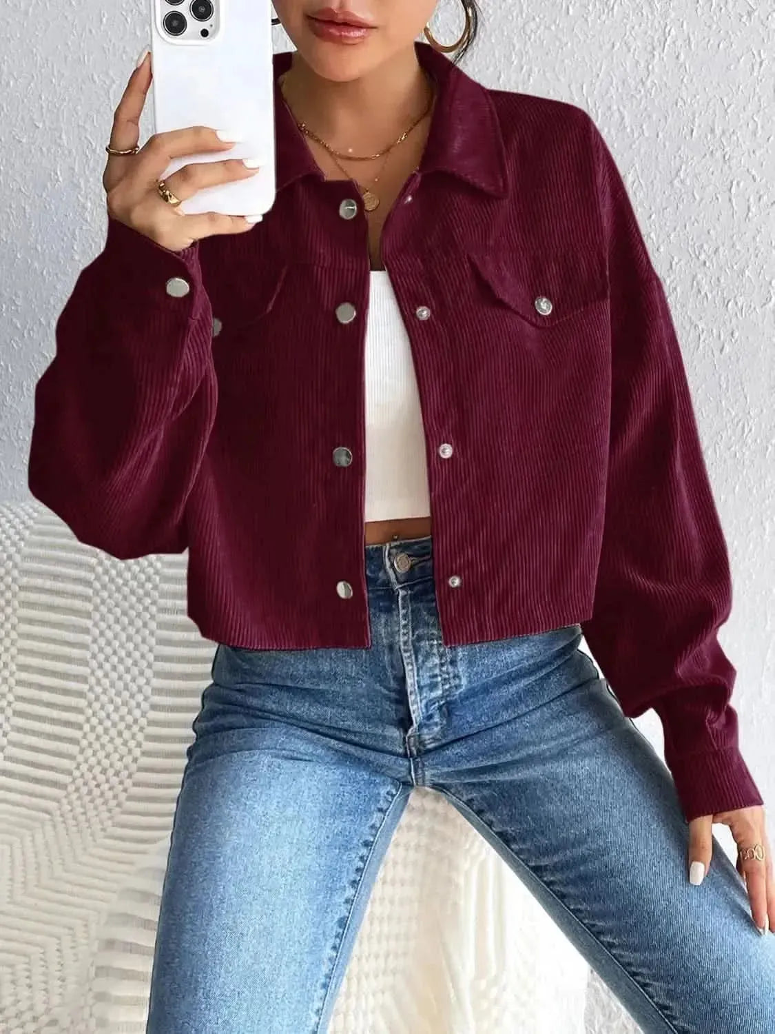 Honey Snap Down Long Sleeve Jacket - Bad Moms Club