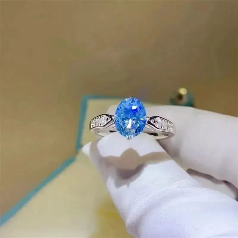 2 Carat Moissanite 925 Sterling Silver Ring - Bad Moms Club