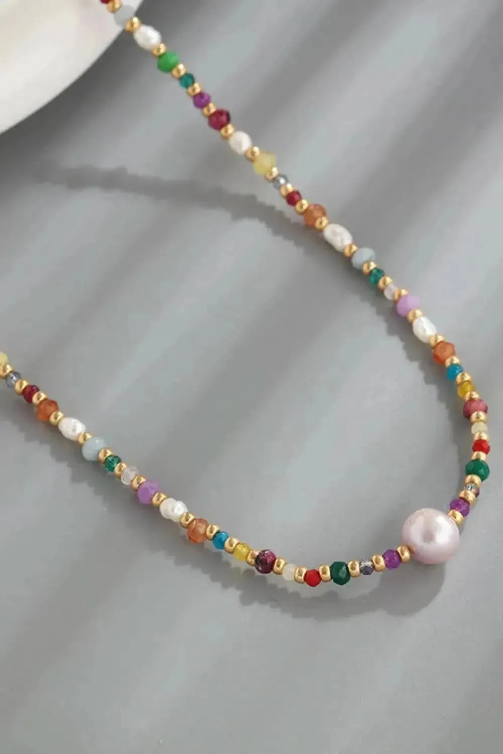 Multicolored Bead Necklace - Bad Moms Club
