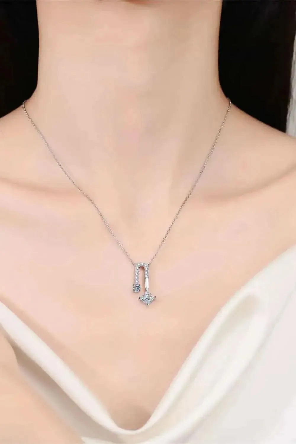 1.3 Carat Moissanite 925 Sterling Silver Necklace - Bad Moms Club