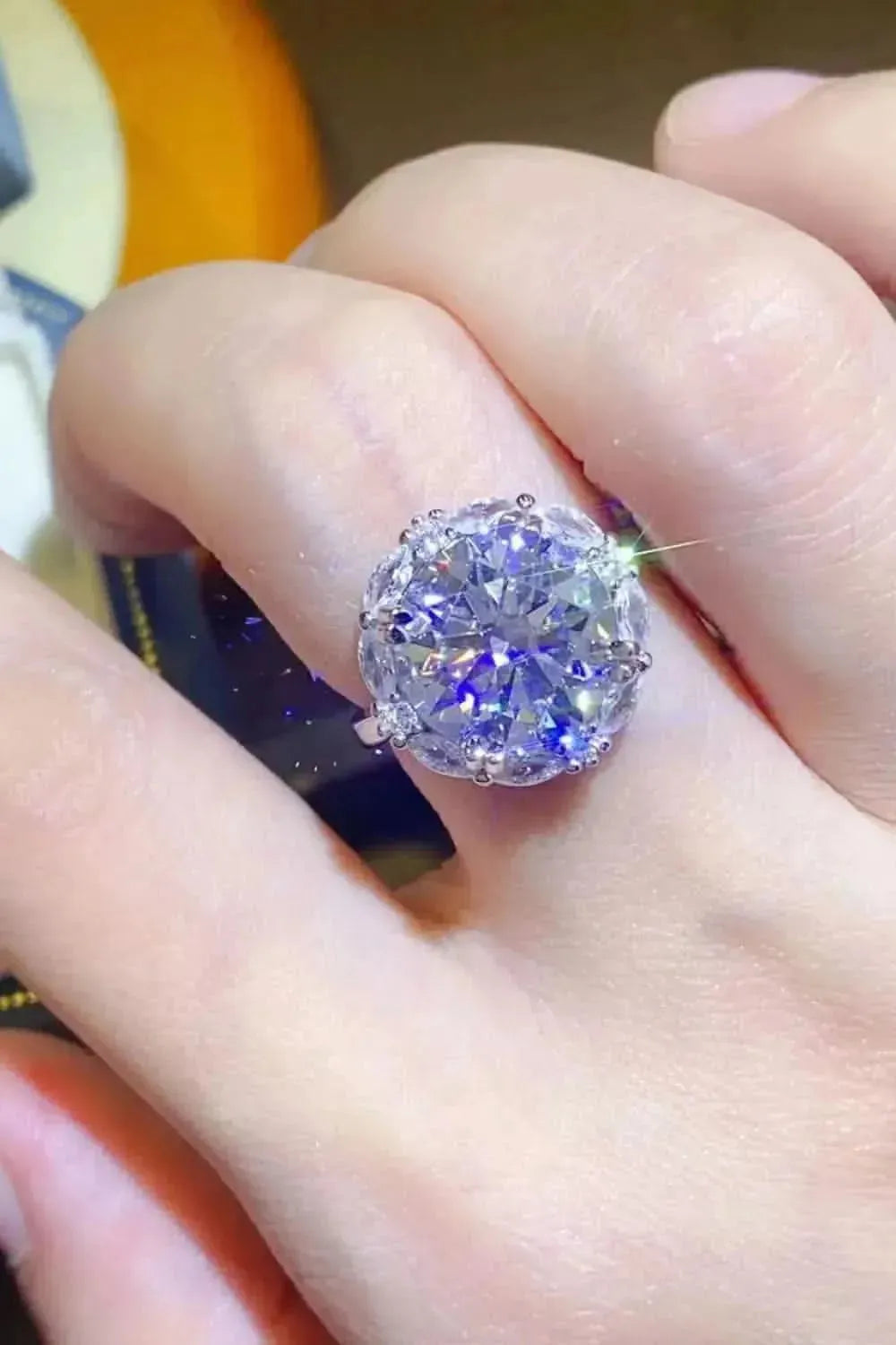 5 Carat Moissanite 925 Sterling Silver Ring - Bad Moms Club