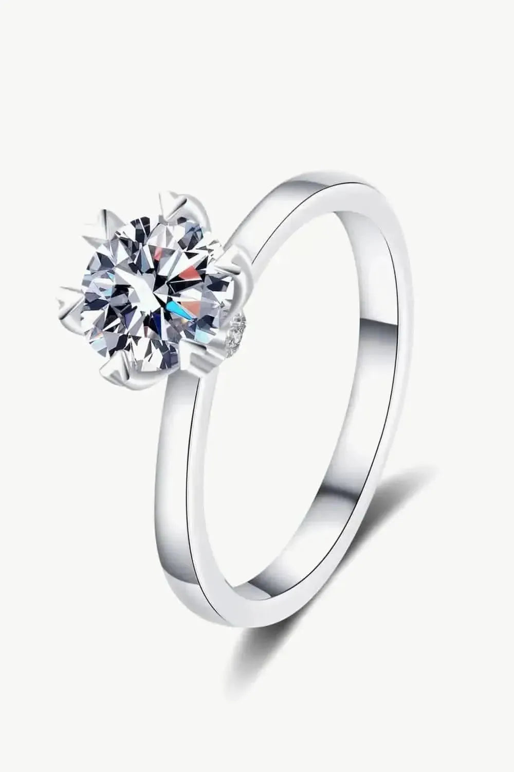 Pleasant Surprise 925 Sterling Silver 1 Carat Moissanite Ring - Bad Moms Club