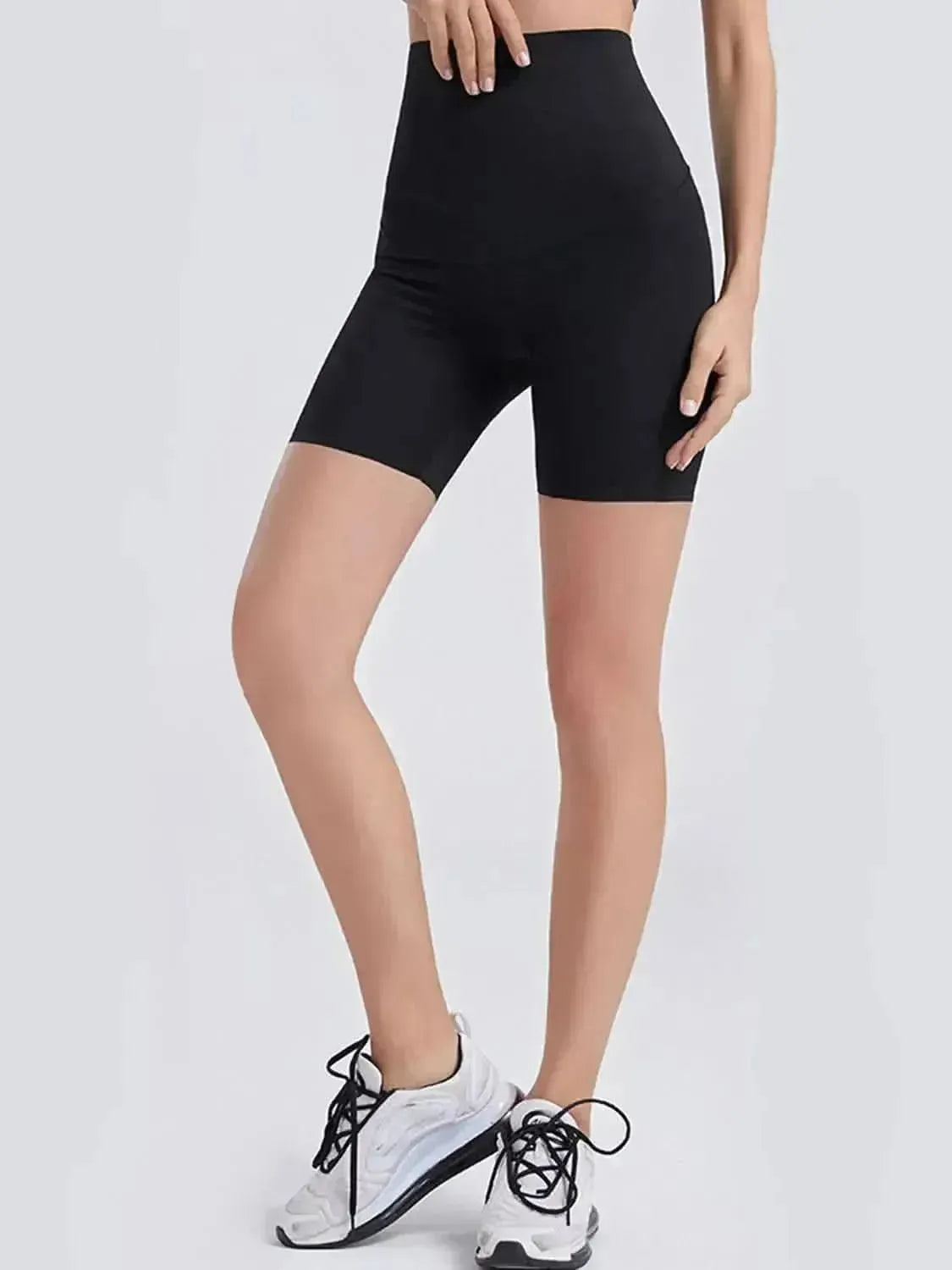 Wide Waistband Sports Shorts - Bad Moms Club