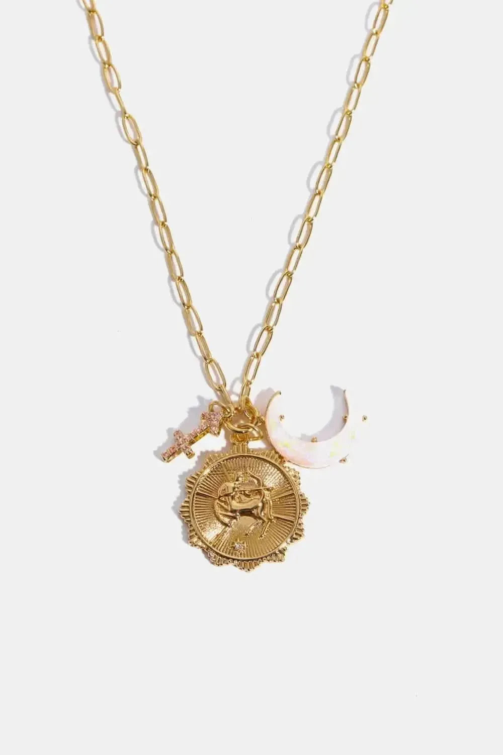 Constellation and Moon Pendant Copper Necklace - Bad Moms Club