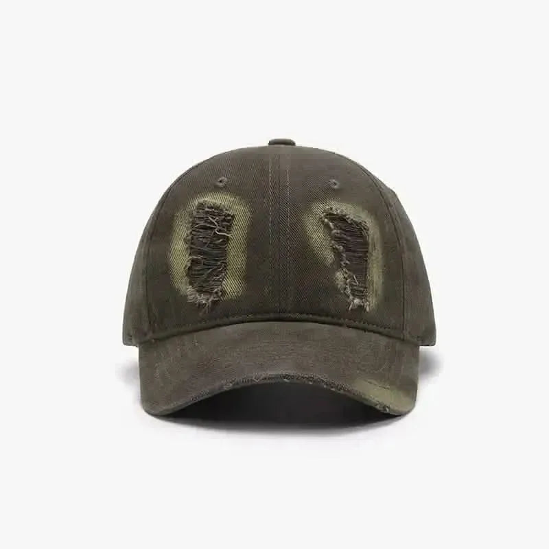 Distressed Cotton Baseball Cap - Bad Moms Club