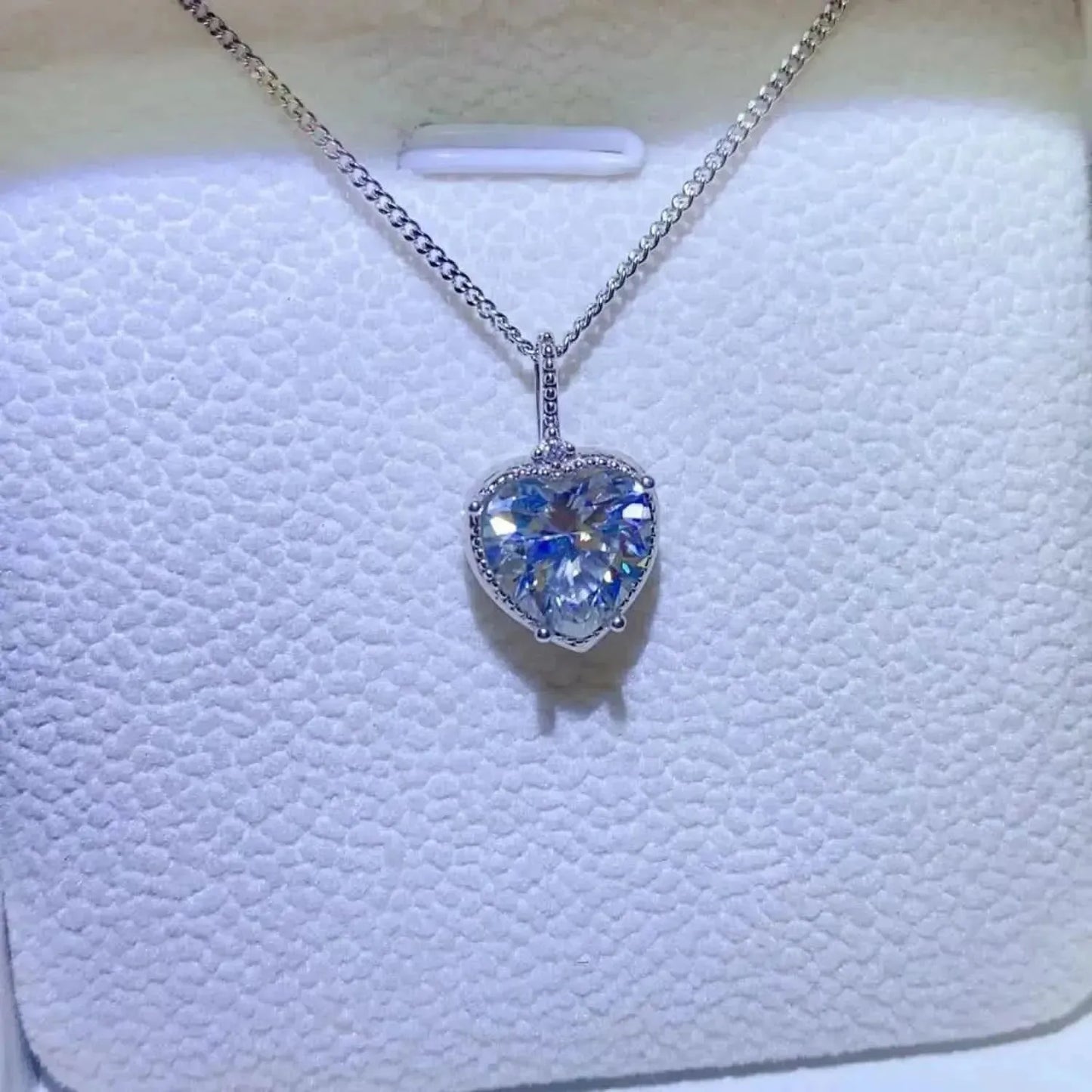2 Carat Moissanite 925 Sterling Silver Necklace - Bad Moms Club