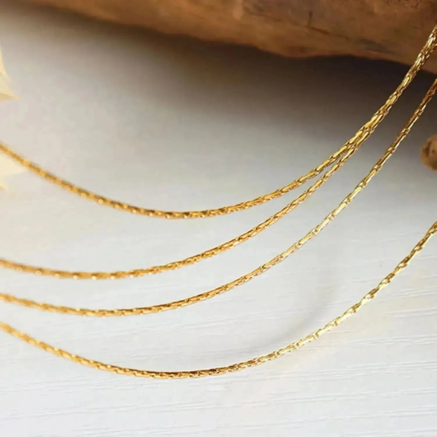18K Gold-Plated Multi-Layer Clavicle Chain Necklace - Bad Moms Club