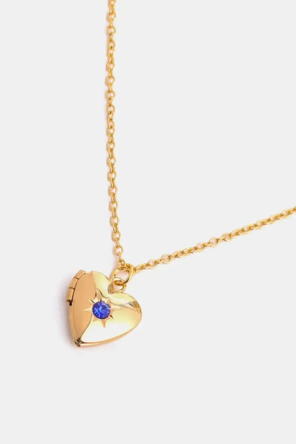 Zircon Heart Shape 14K Gold-Plated Pendant Necklace - Bad Moms Club