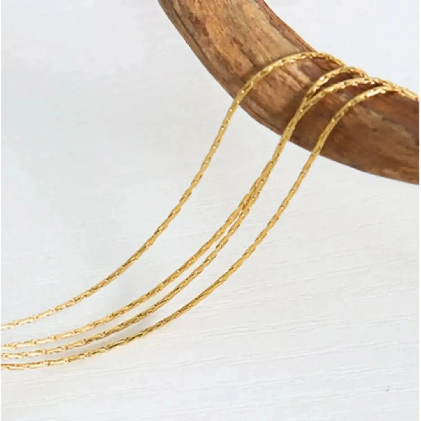 18K Gold-Plated Multi-Layer Clavicle Chain Necklace - Bad Moms Club