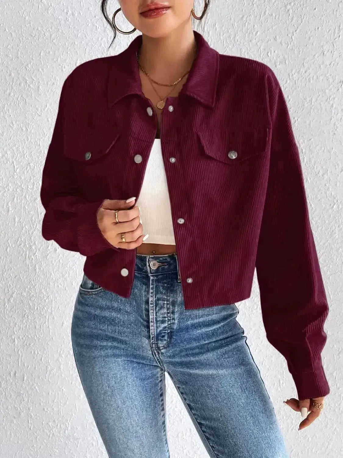 Honey Snap Down Long Sleeve Jacket - Bad Moms Club