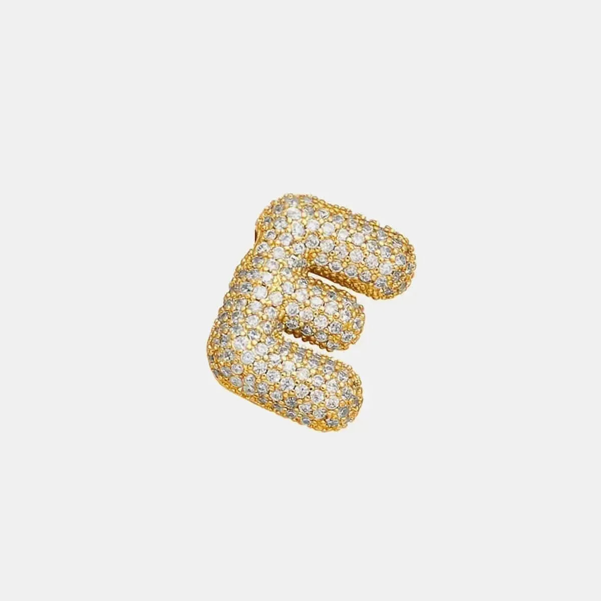 Inlaid Zircon Bubble Initial Necklace - Bad Moms Club