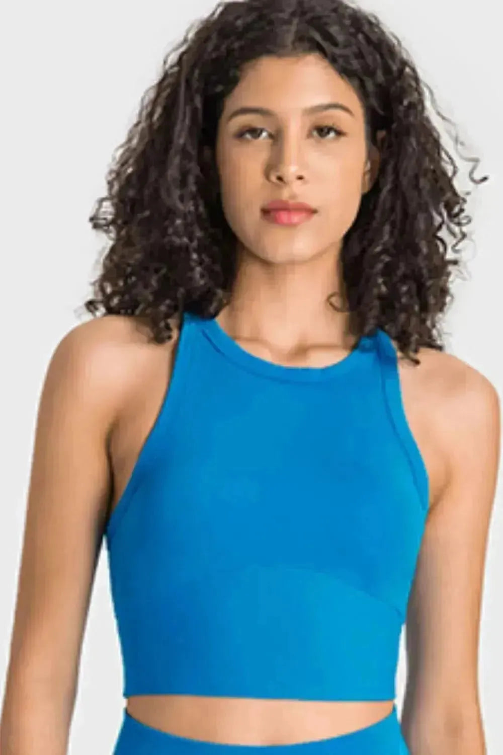 Racerback Cropped Sports Tank - Bad Moms Club