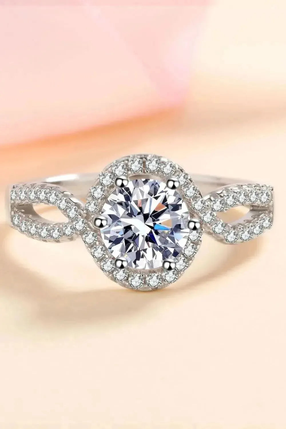 Feel The Joy 925 Sterling Silver Moissanite Ring - Bad Moms Club