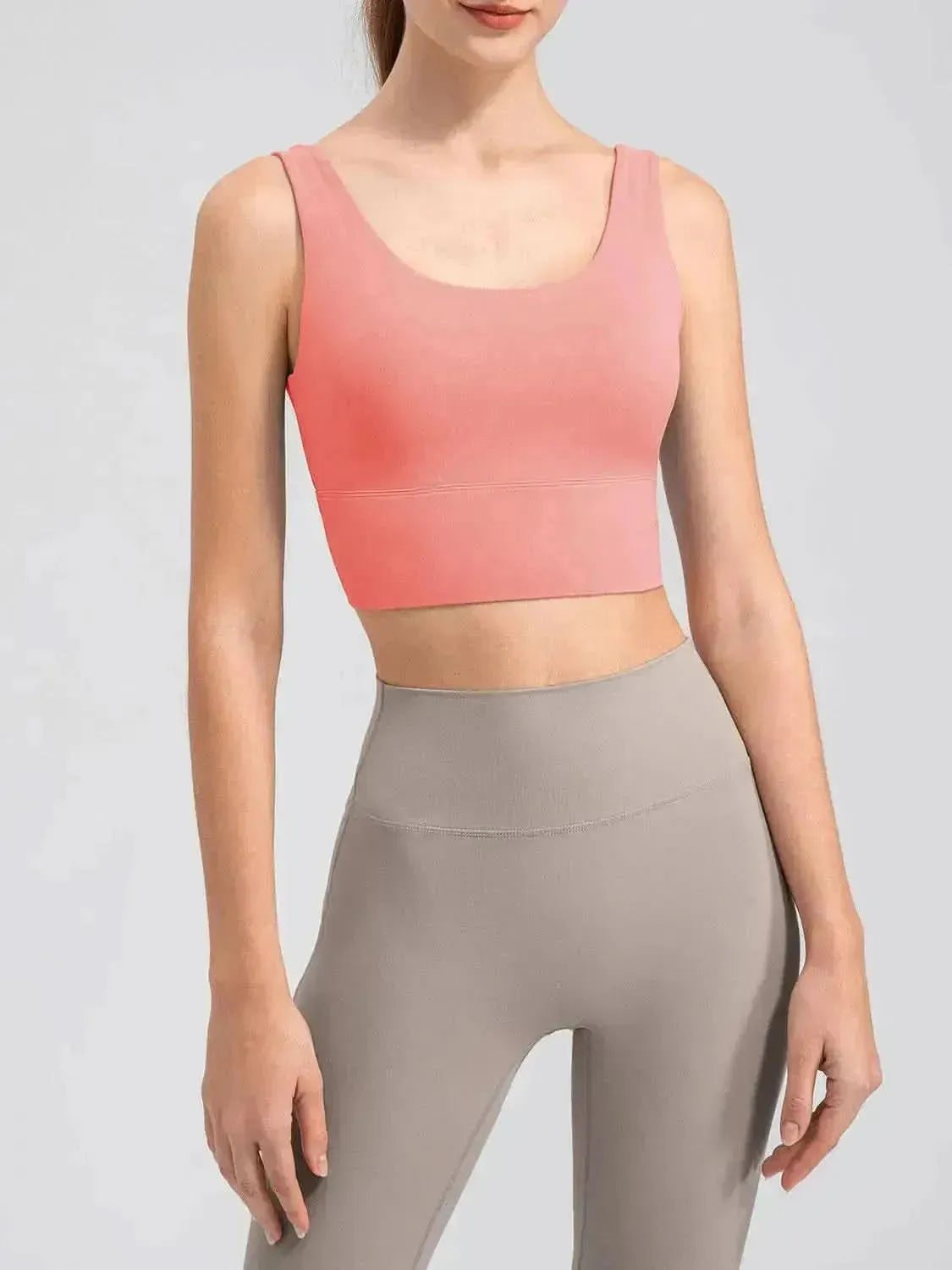 Scoop Neck Wide Strap Active Tank - Bad Moms Club