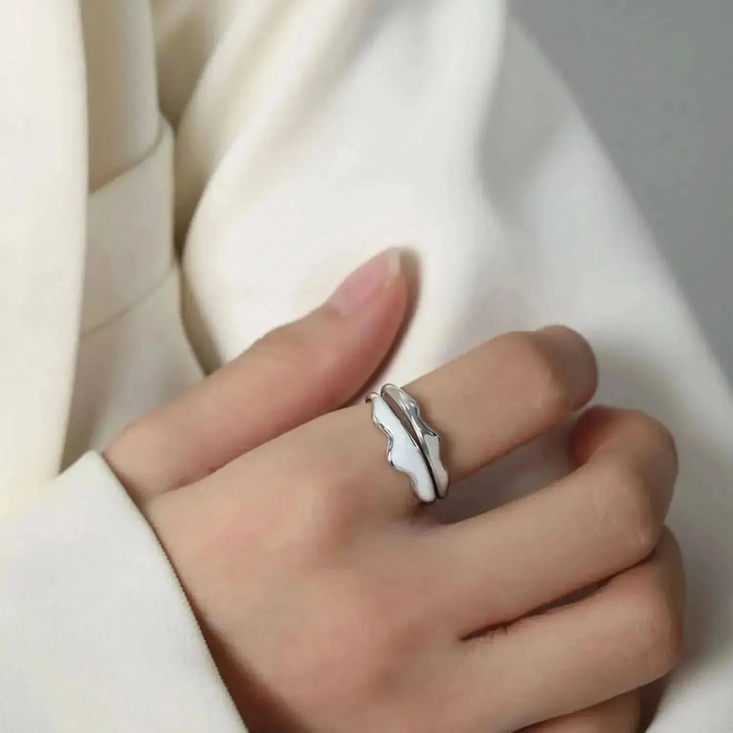 18K Gold-Plated Open Ring - Bad Moms Club
