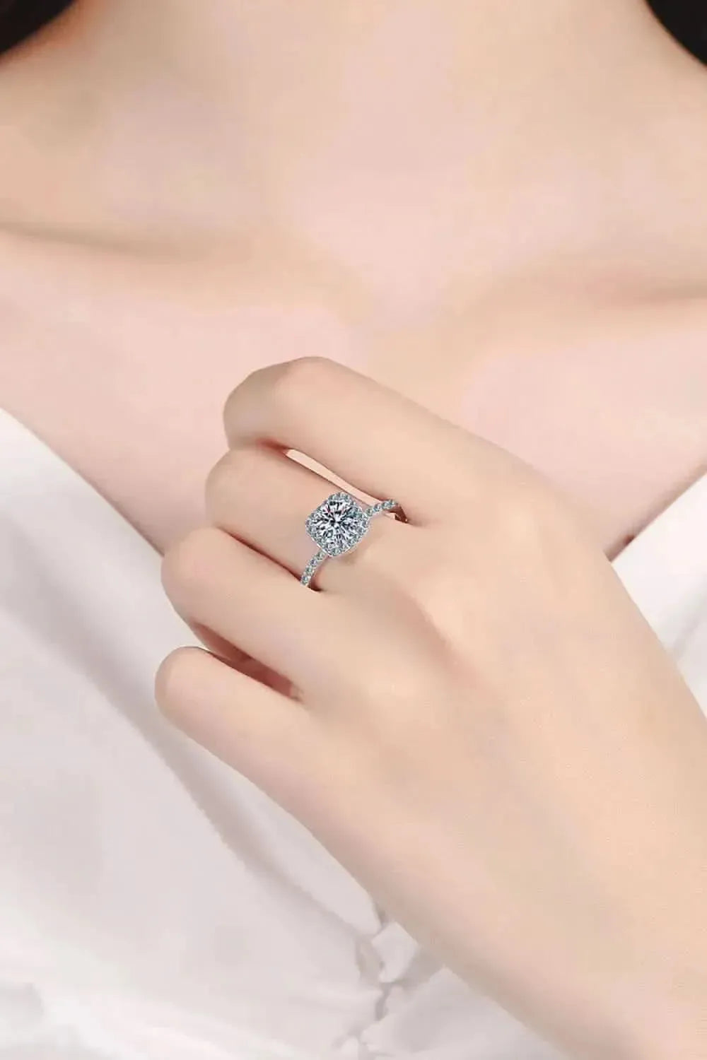 Square Moissanite Ring - Bad Moms Club