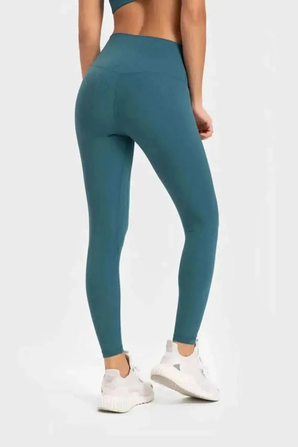 Highly Stretchy Wide Waistband Yoga Leggings - Bad Moms Club