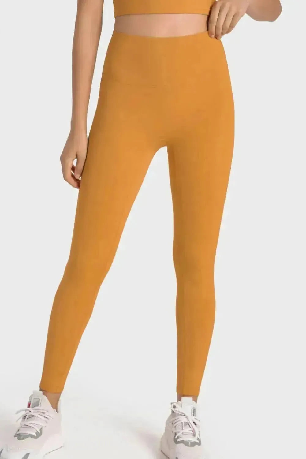 High-Rise Wide Waistband Yoga Leggings - Bad Moms Club