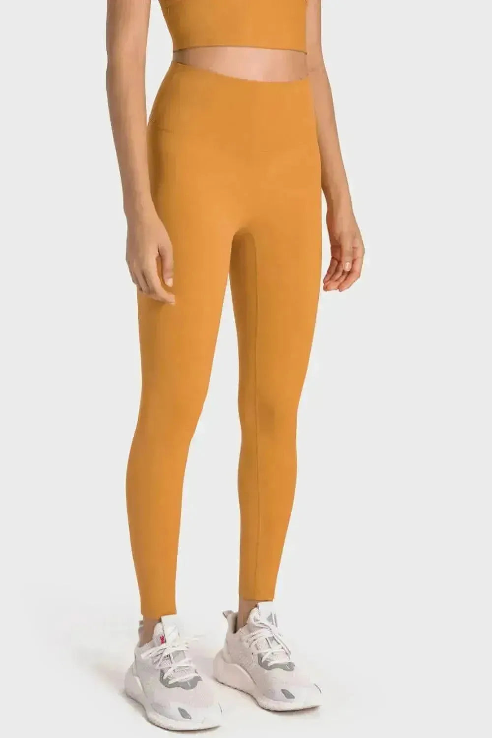 High-Rise Wide Waistband Yoga Leggings - Bad Moms Club