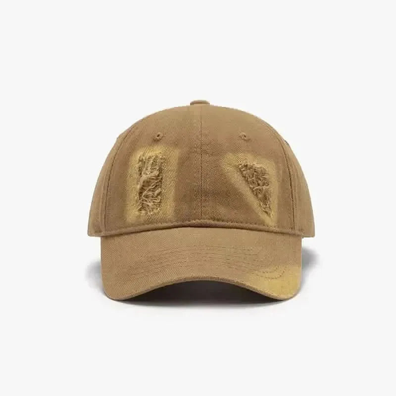 Distressed Cotton Baseball Cap - Bad Moms Club