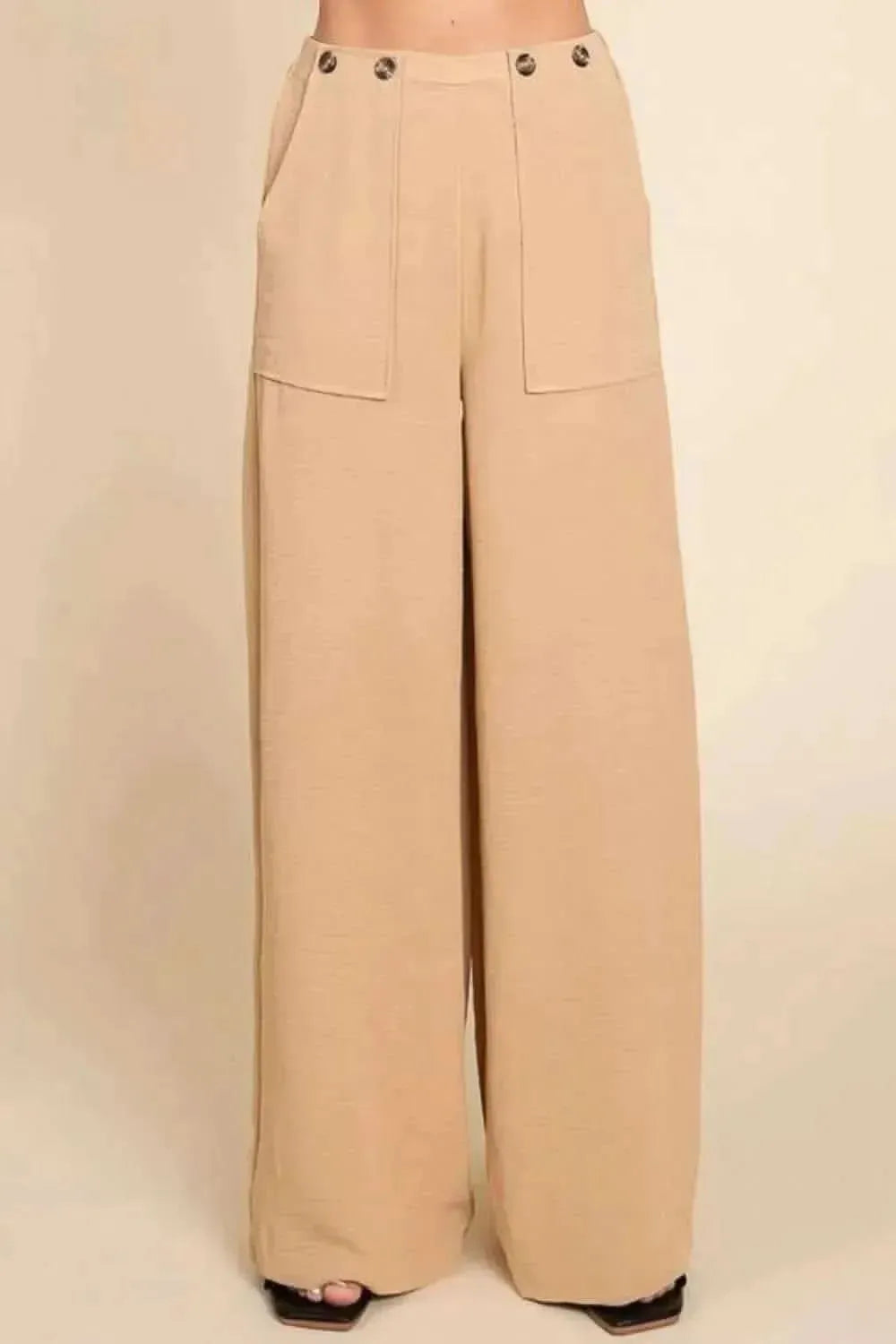 Culture Code Full Size High Waist Wide Leg Cargo Pants - Bad Moms Club