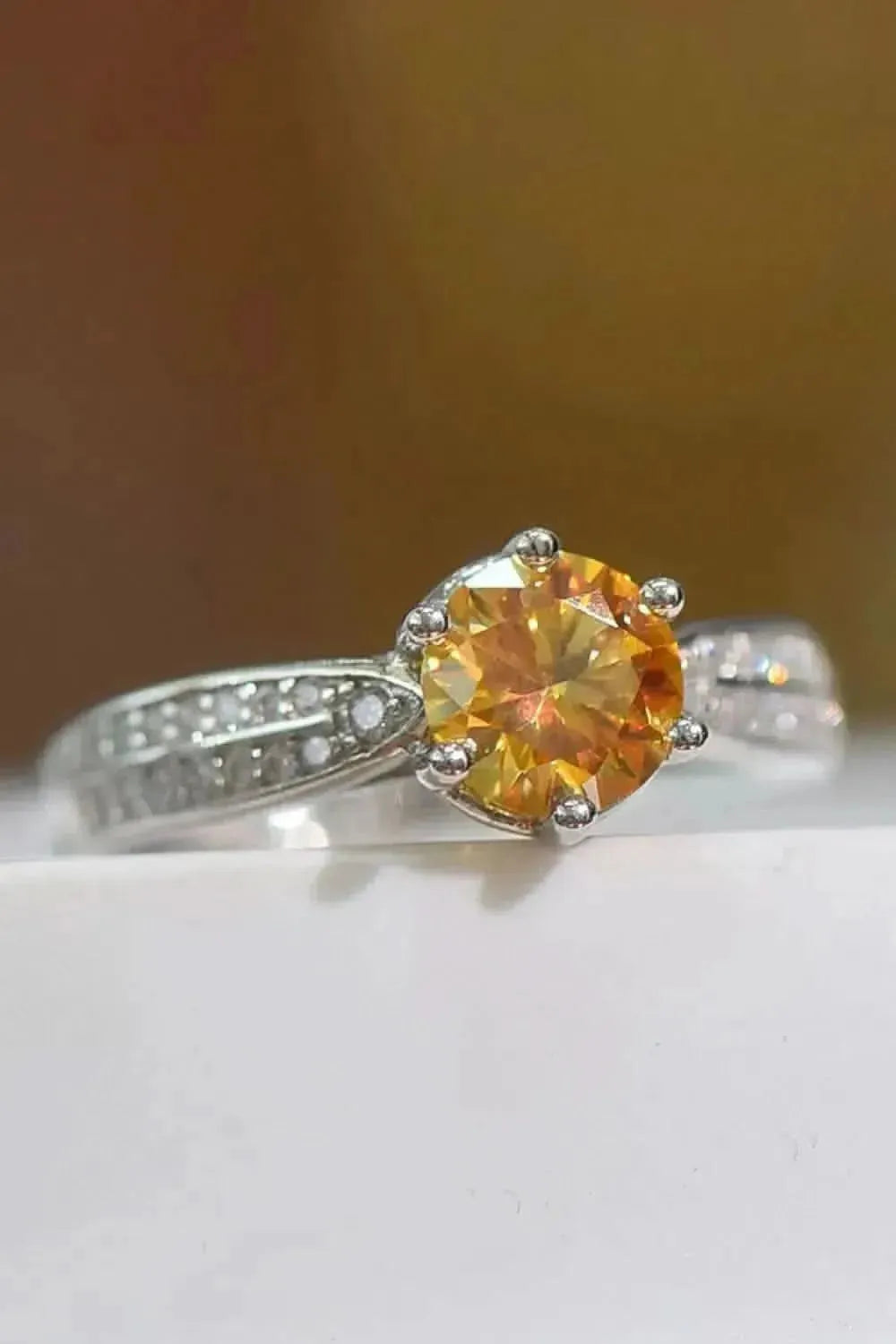 Living Your Life 3 Carat Moissanite 6-Prong Ring - Bad Moms Club