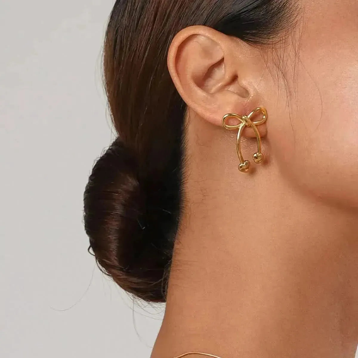 Stainless Steel Bow Earrings - Bad Moms Club