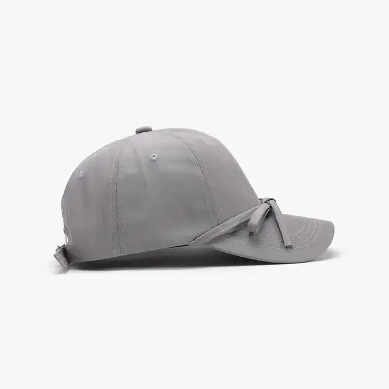 Tied Bow Cotton Baseball Cap - Bad Moms Club