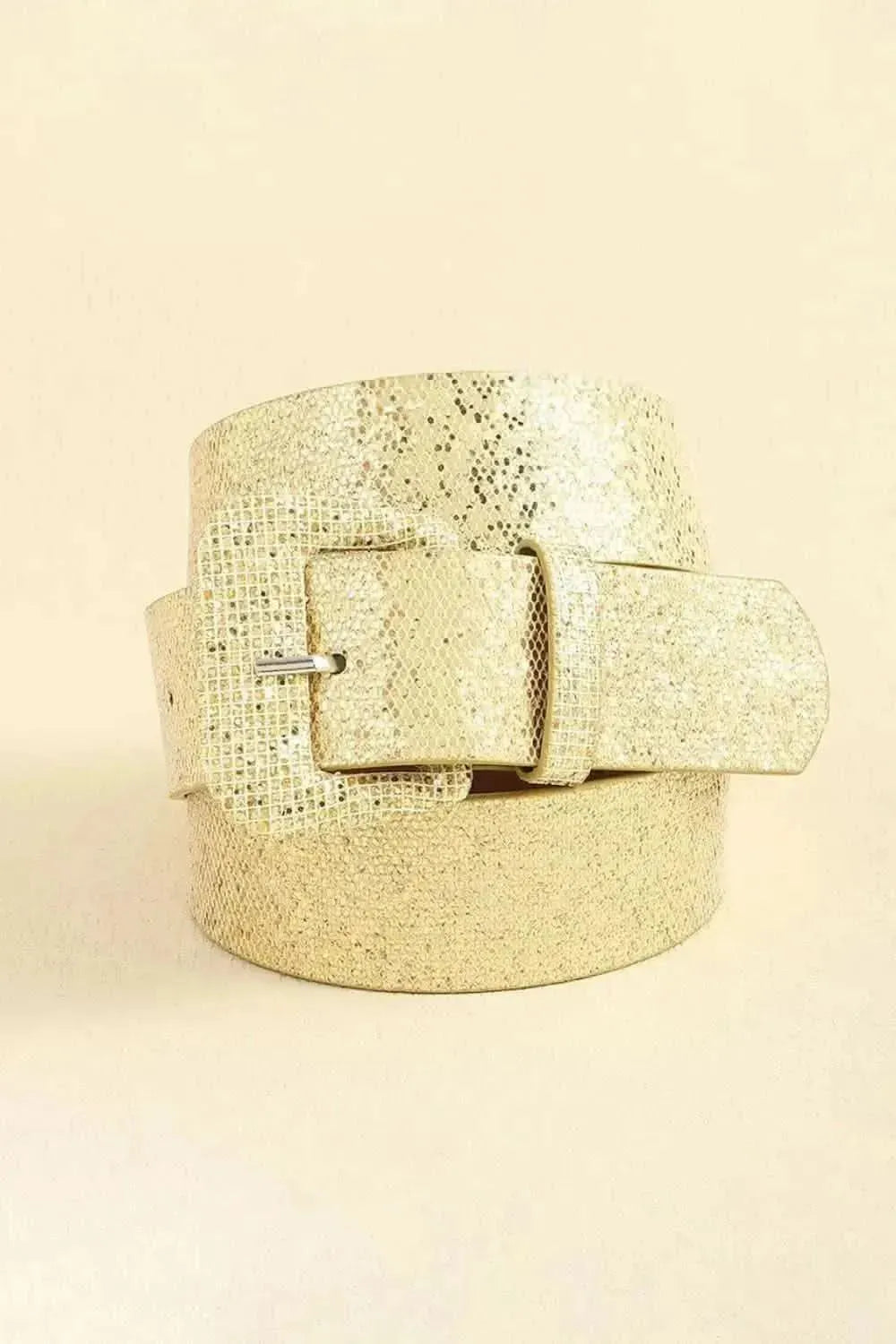 Glitter PU Leather Belt - Bad Moms Club